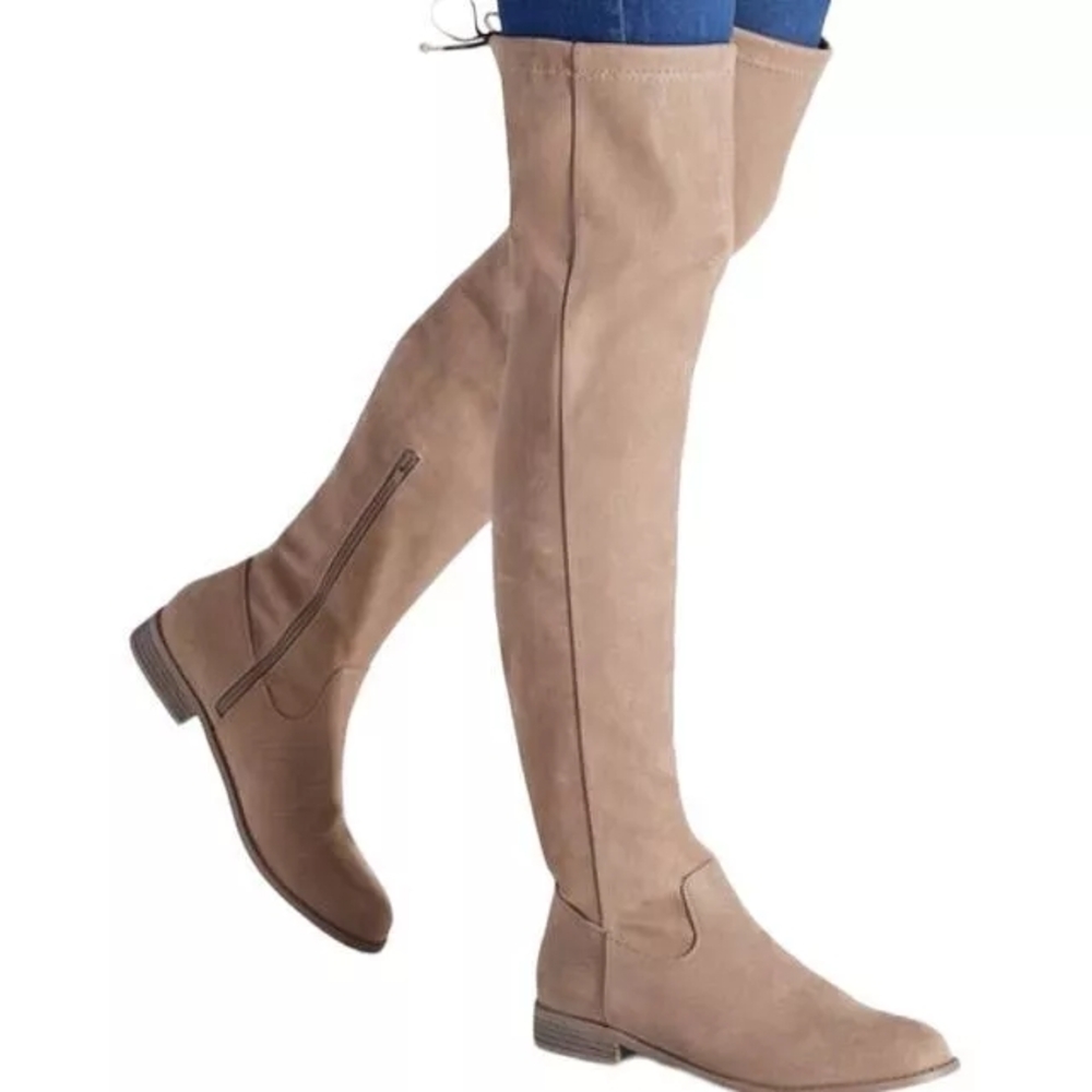 Women's Tan Over-the-Knee Boots